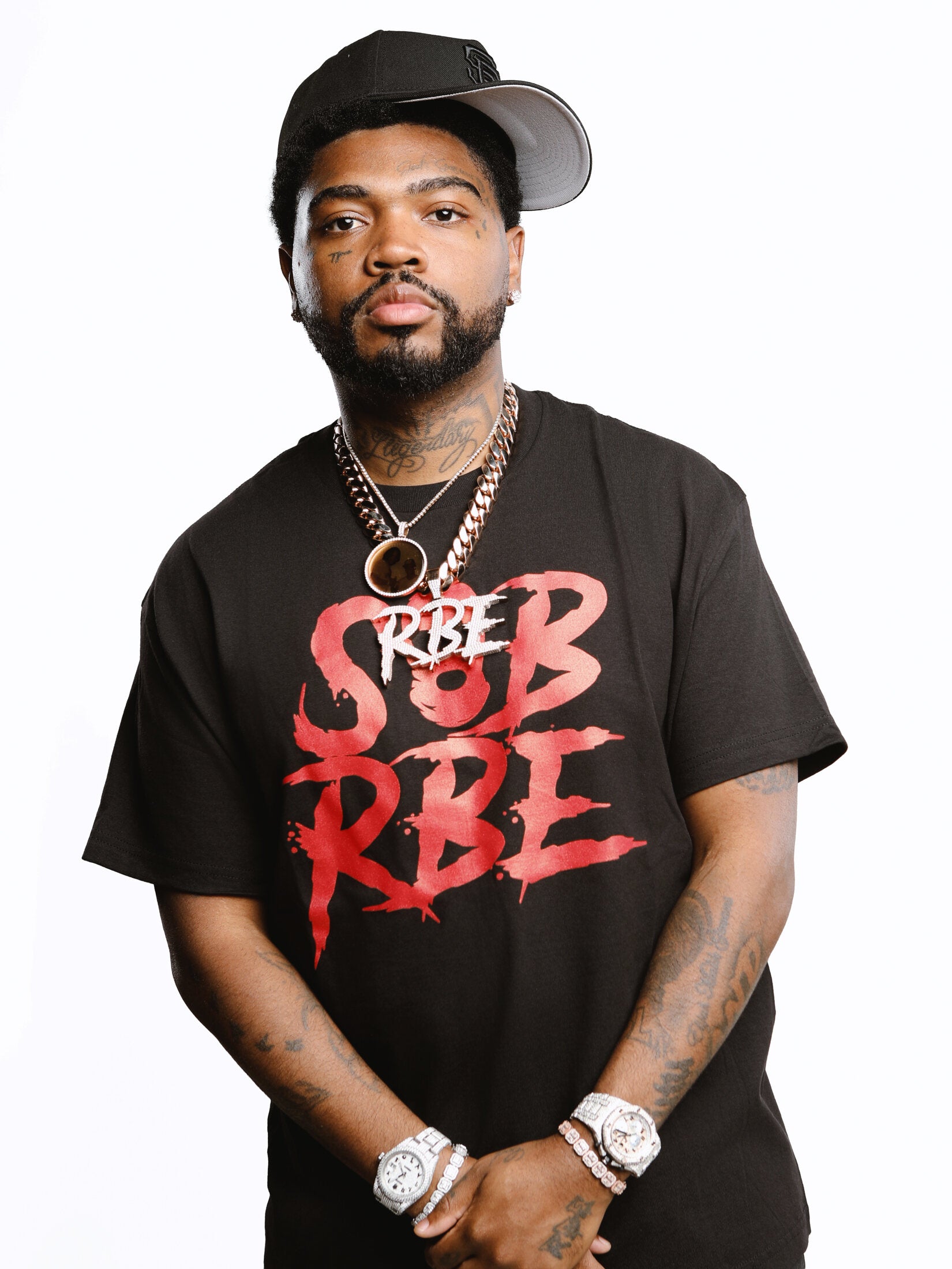 SOB x RBE black graphic tee